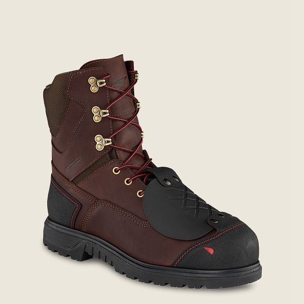 Bottes de Sécurité Red Wing - Brnr Xp - 8-Inch Waterproof Toe Metguard - Marron/Noir - Homme 726JFOU